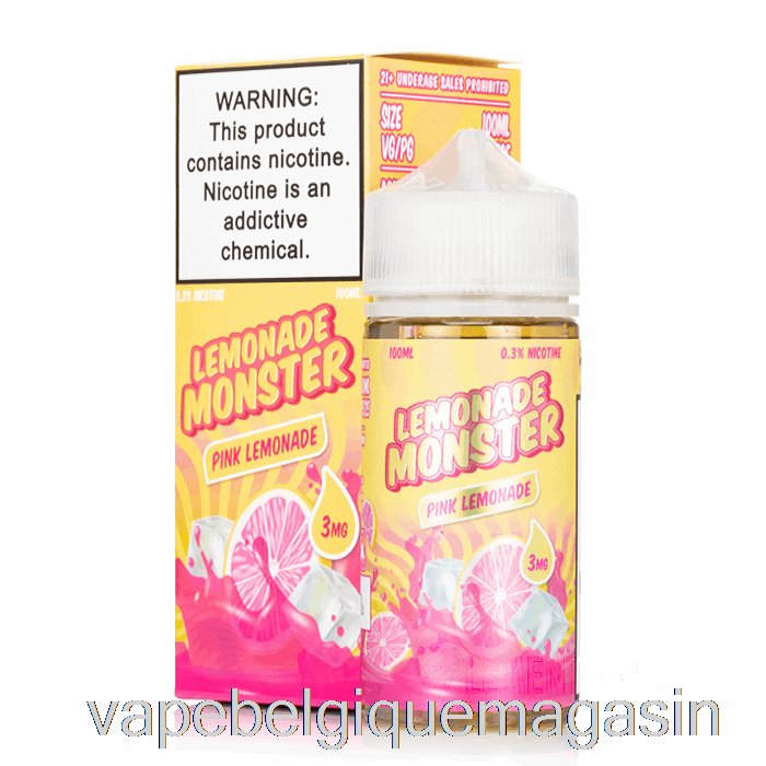Vape Juice Limonade Rose - Limonade Monstre - 100ml 0mg